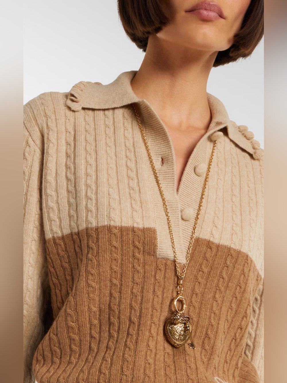 Chloé Château Treasures Victorian Charms “Vintage” Gold Pendant Necklace - NWT - Picture 2 of 7